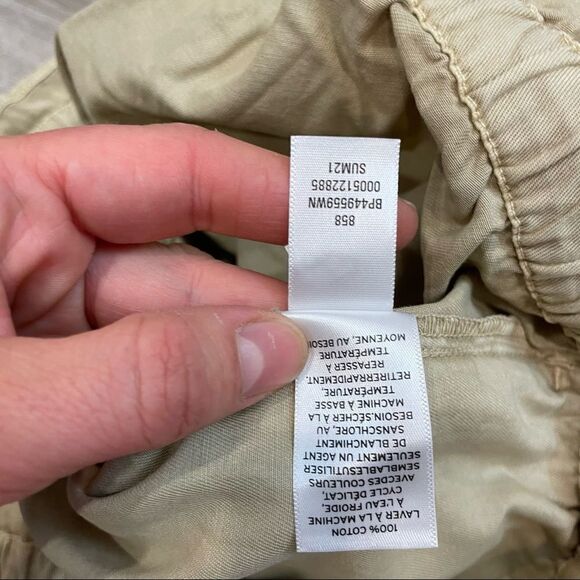 BP Army Green Summer Twill Shorts 3X Cotton Shorts Front Button Side Pockets - Picture 6 of 6